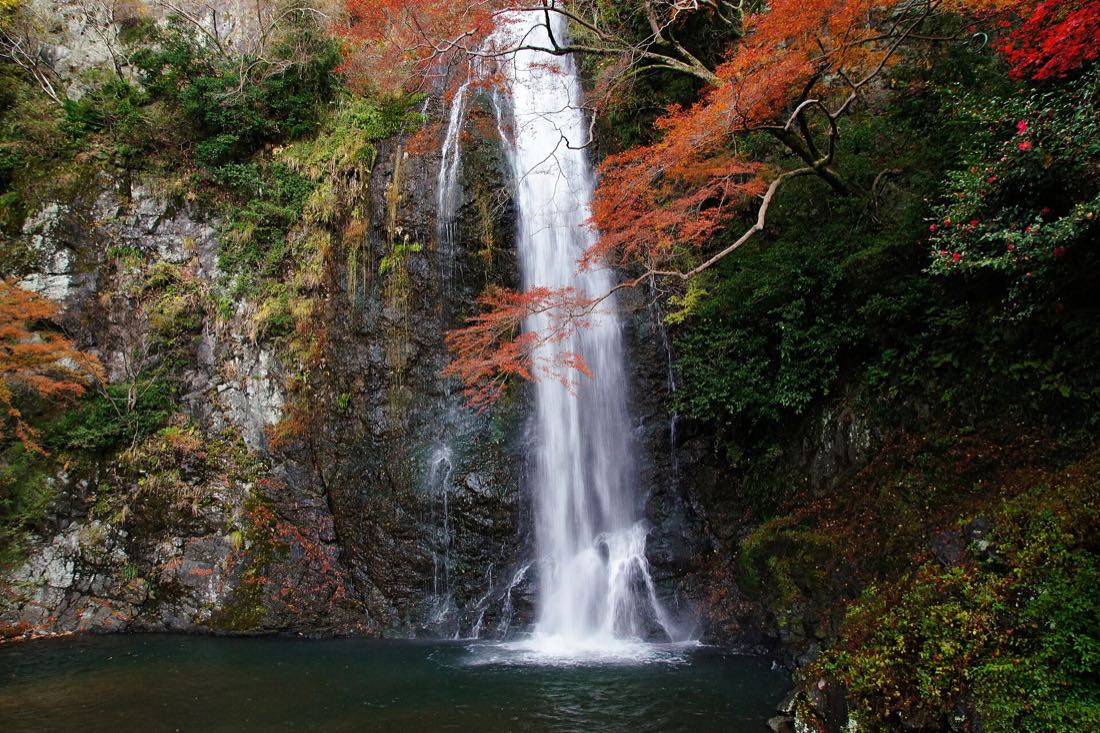Minoh Falls in autumn, north of Osaka