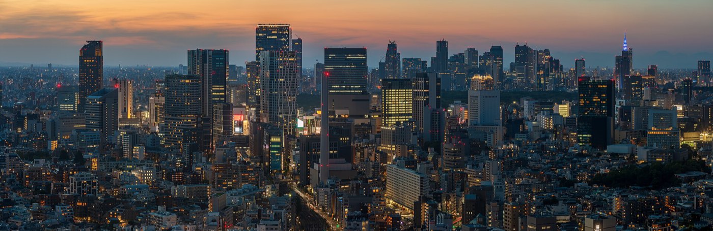 The Shinjuku skyline of Tokyo